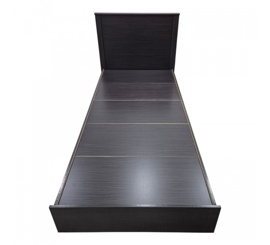 Κρεβάτι Athos σε wenge απόχρωση 90x190εκ Υλικό: 15mm Particle Board 383-000092