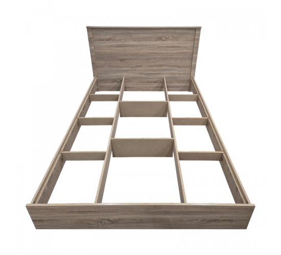 Κρεβάτι Athos σε sonoma απόχρωση 140x200εκ Υλικό: 15mm Particle Board 383-000093