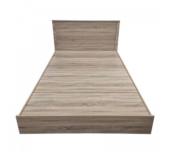 Κρεβάτι Athos σε sonoma απόχρωση 140x200εκ Υλικό: 15mm Particle Board 383-000093