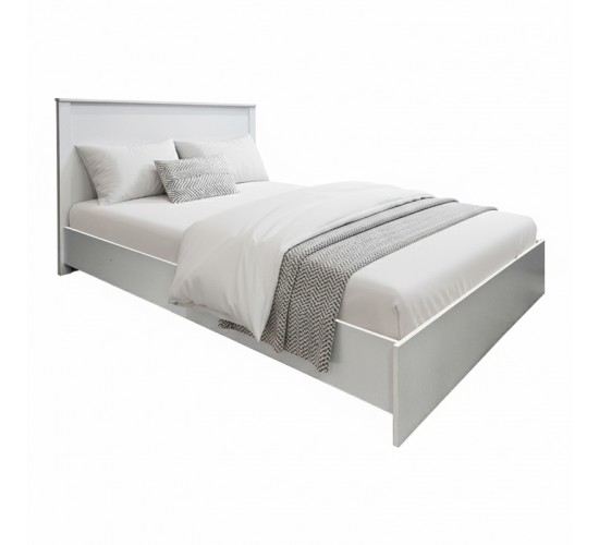 Κρεβάτι Athos σε λευκή απόχρωση 140x200εκ Υλικό: 15mm Particle Board 383-000094