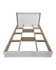Κρεβάτι Athos σε sonoma-λευκή απόχρωση 140x200εκ Υλικό: 15mm Particle Board 383-000096