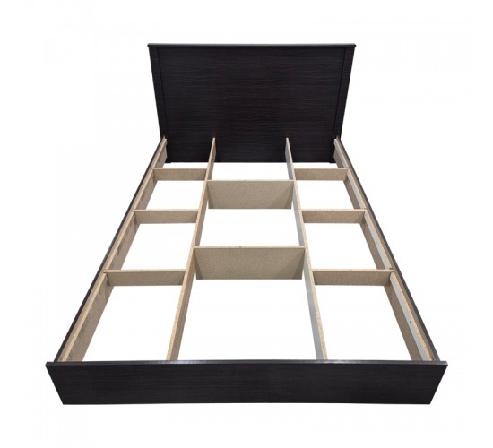 Κρεβάτι Athos σε wenge απόχρωση 140x200εκ Υλικό: 15mm Particle Board 383-000097