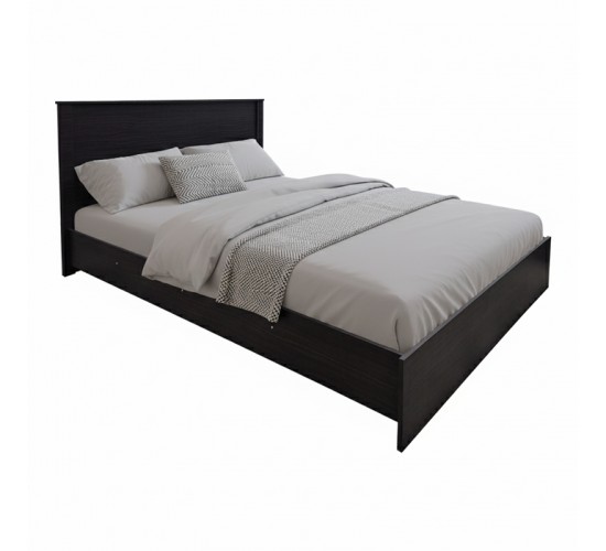 Κρεβάτι Athos σε wenge απόχρωση 140x200εκ Υλικό: 15mm Particle Board 383-000097