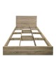 Κρεβάτι Athos σε sonoma απόχρωση 160x200εκ Υλικό: 15mm Particle Board 383-000098