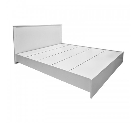 Κρεβάτι Athos σε λευκή απόχρωση 160x200εκ Υλικό: 15mm Particle Board 383-000099