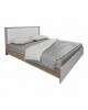 Κρεβάτι Athos σε sonoma-λευκό απόχρωση 160x200εκ Υλικό: 15mm Particle Board 383-000101