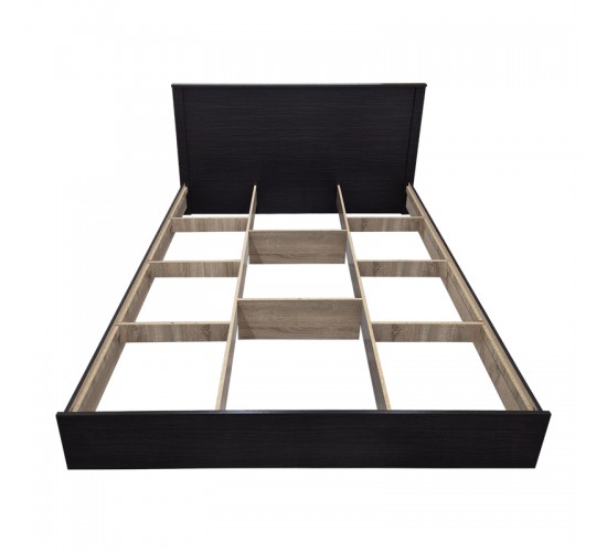 Κρεβάτι Athos σε wenge απόχρωση 160x200εκ Υλικό: 15mm Particle Board 383-000102