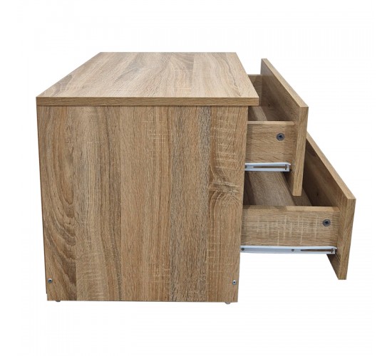 Κομοδίνο Athos σε sonoma απόχρωση 48x40x41.5εκ Υλικό: 15mm Particle Board 383-000103