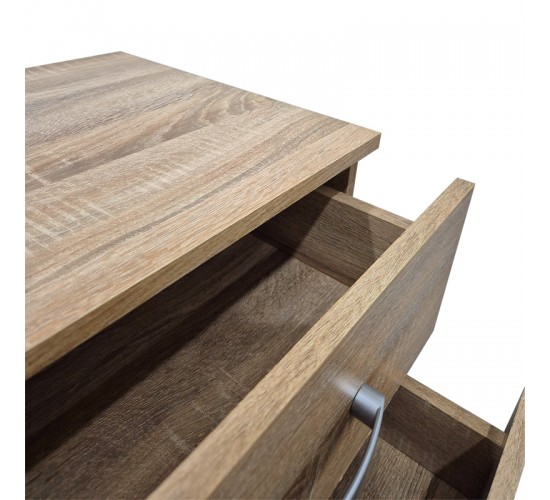 Κομοδίνο Athos σε sonoma απόχρωση 48x40x41.5εκ Υλικό: 15mm Particle Board 383-000103