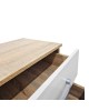 Κομοδίνο Athos σε sonoma-λευκή απόχρωση 48x40x41.5εκ Υλικό: 15mm Particle Board 383-000106