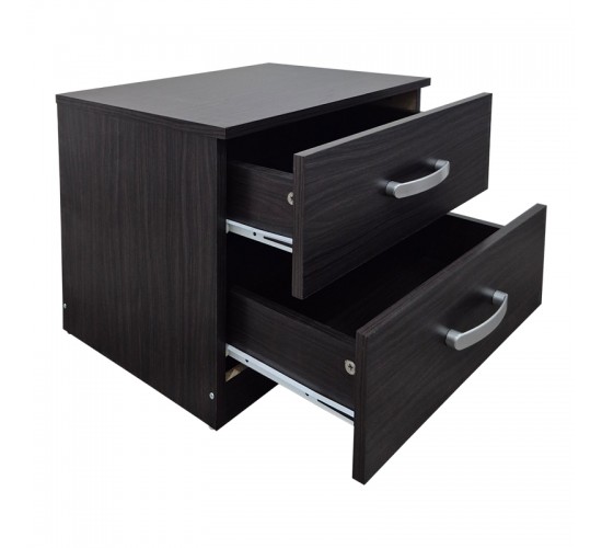 Κομοδίνο Athos σε wenge απόχρωση 48x40x41.5εκ Υλικό: 15mm Particle Board 383-000107