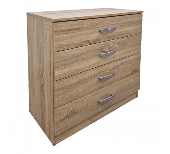 Συρταριέρα Athos σε sonoma απόχρωση 80x40x79εκ Υλικό: 15mm Particle Board 383-000108