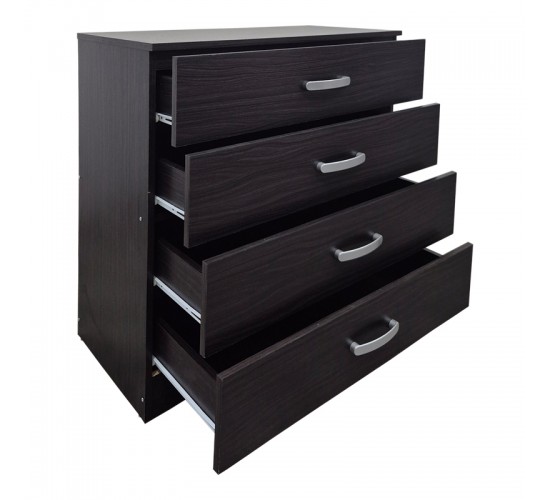 Συρταριέρα Athos σε wenge απόχρωση 80x40x79εκ Υλικό: 15mm Particle Board 383-000112