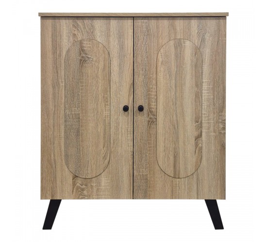 Παπουτσοθήκη-ντουλάπι Cathi sonoma 80x34x95εκ Υλικό: 15mm Particle Board 383-000115