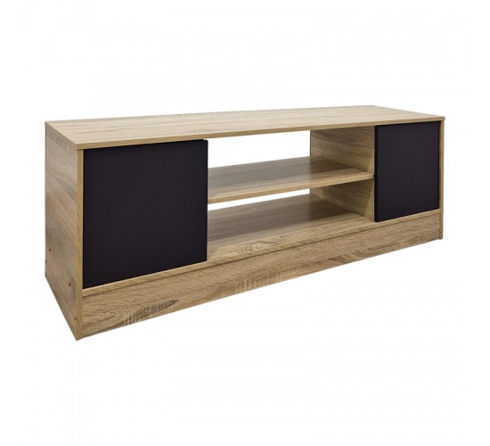 Έπιπλο τηλεόρασης Sasa sonoma-ανθρακί 120x35x41.5εκ Υλικό: 12mm Particle Board 383-000116