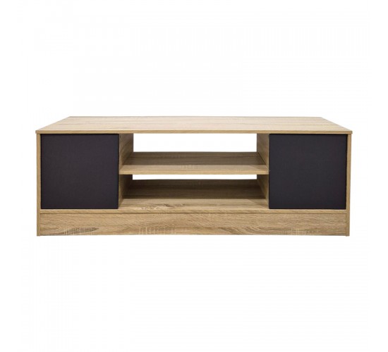 Έπιπλο τηλεόρασης Sasa sonoma-ανθρακί 120x35x41.5εκ Υλικό: 12mm Particle Board 383-000116