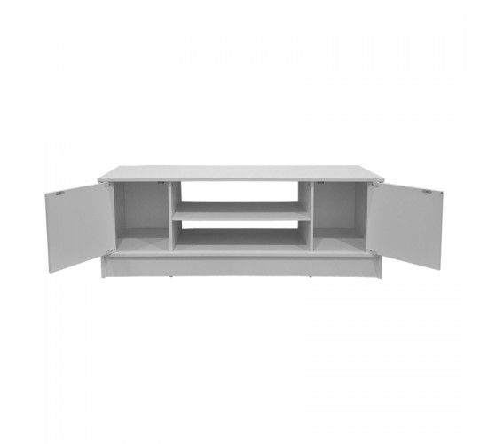 Έπιπλο τηλεόρασης Sasa λευκό 120x35x41.5εκ Υλικό: 12mm Particle Board 383-000118