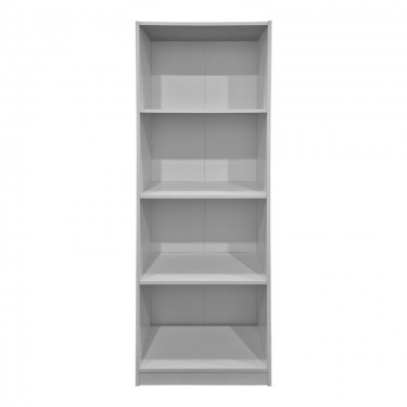 Βιβλιοθήκη Kendy λευκό 60x30x167εκ Υλικό: 15mm Particle Board 383-000124