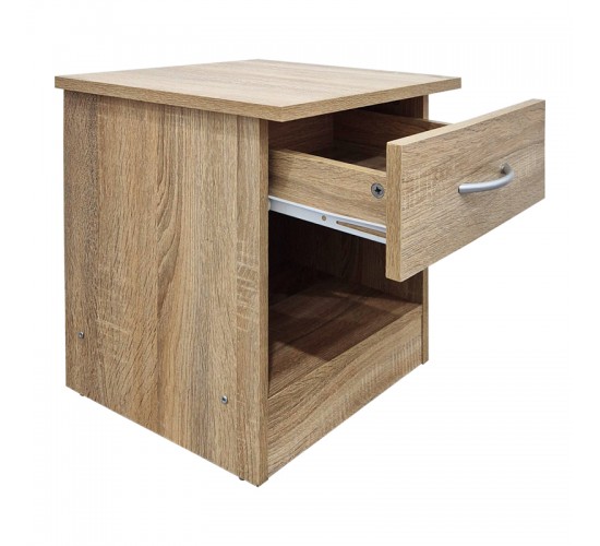 Κομοδίνο Bedy sonoma 40x34x42εκ Υλικό: 15mm Particle Board 383-000125