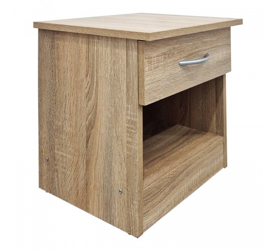 Κομοδίνο Bedy sonoma 40x34x42εκ Υλικό: 15mm Particle Board 383-000125