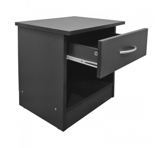 Κομοδίνο Bedy ανθρακί 40x34x42εκ Υλικό: 15mm Particle Board 383-000126