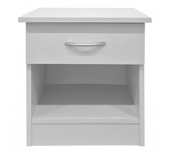 Κομοδίνο Bedy λευκό 40x34x42εκ Υλικό: 15mm Particle Board 383-000127