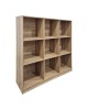 Βιβλιοθήκη Gridea sonoma 119.5x30x121εκ Υλικό: 15mm Particle Board 383-000128