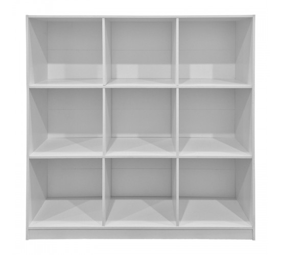 Βιβλιοθήκη Gridea λευκό 119.5x30x121εκ Υλικό: 15mm Particle Board 383-000129