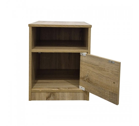 Κομοδίνο Lenea sonoma 40x40x50εκ Υλικό: 15mm Particle Board 383-000133