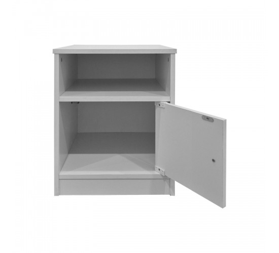 Κομοδίνο Lenea λευκό 40x40x50εκ Υλικό: 15mm Particle Board 383-000136