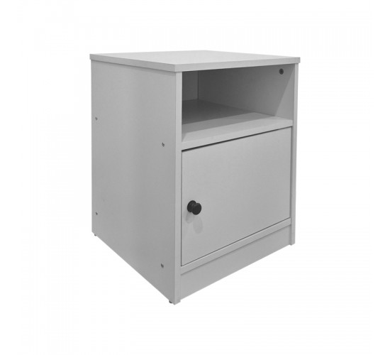 Κομοδίνο Lenea λευκό 40x40x50εκ Υλικό: 15mm Particle Board 383-000136
