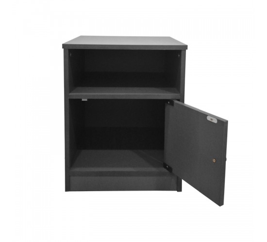 Κομοδίνο Lenea ανθρακί 40x40x50εκ Υλικό: 15mm Particle Board 383-000137
