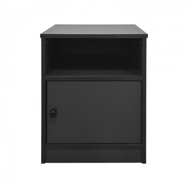 Κομοδίνο Lenea ανθρακί 40x40x50εκ Υλικό: 15mm Particle Board 383-000137