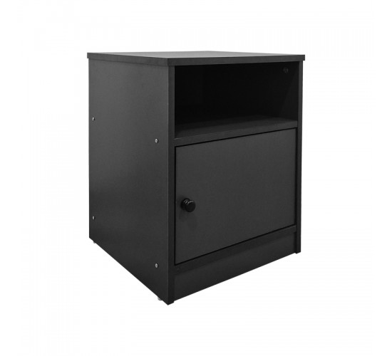 Κομοδίνο Lenea ανθρακί 40x40x50εκ Υλικό: 15mm Particle Board 383-000137