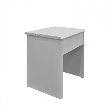 Τουαλέτα κρεβατοκάμαρας Larnia με καθρέπτη και σκαμπό λευκό 65x40x142εκ Υλικό: 15mm Particle Board 383-000139