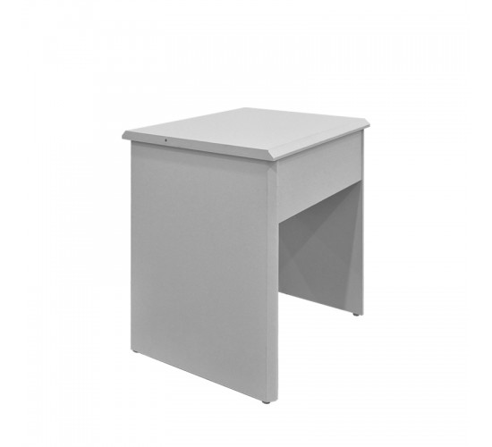 Τουαλέτα κρεβατοκάμαρας Larnia με καθρέπτη και σκαμπό λευκό 65x40x142εκ Υλικό: 15mm Particle Board 383-000139