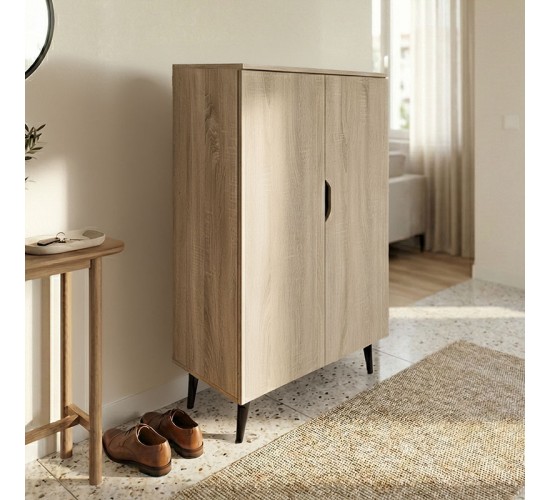 Παπουτσοθήκη-ντουλάπα Oufelia sonoma 60x32.5x134.5εκ Υλικό: 12mm  Particle Board 383-000149