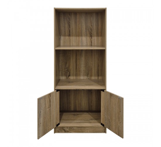 Βιβλιοθήκη Tekaro sonoma 60x30x120εκ Υλικό: 12mm   Particle Board 383-000155