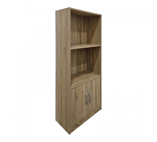 Βιβλιοθήκη Tekaro sonoma 60x30x120εκ Υλικό: 12mm   Particle Board 383-000155