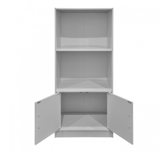 Βιβλιοθήκη Tekaro λευκή 60x30x120εκ Υλικό: 12mm   Particle Board 383-000156