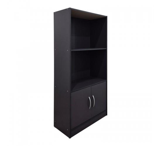 Βιβλιοθήκη Tekaro ανθρακί 60x30x120εκ Υλικό: 12mm   Particle Board 383-000157