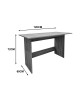 Γραφείο εργασίας Taule λευκό 120x60x74εκ Υλικό: 15mm   Particle Board 383-000159