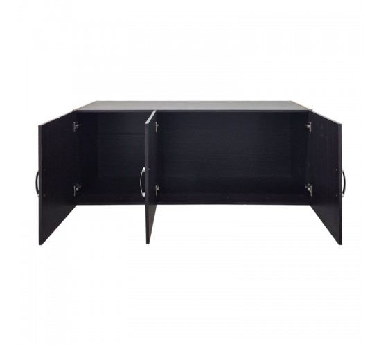 Πατάρι ντουλάπας τρίφυλλο Alvia wenge 150x51x60εκ Υλικό: 15mm Particle Board 383-000168