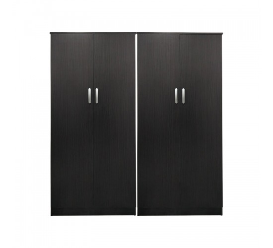 Ντουλάπα τετράφυλλη Lego Ι wenge 160x42x180εκ Υλικό: 15mm Particle Board 383-000198