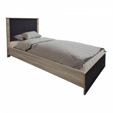 Σετ Κρεβατοκάμαρας Athos Sonoma Ανθρακί με Κρεβάτι 90x190εκ Σετ 2τεμ Υλικό: 15mm Particle Board 383-000293