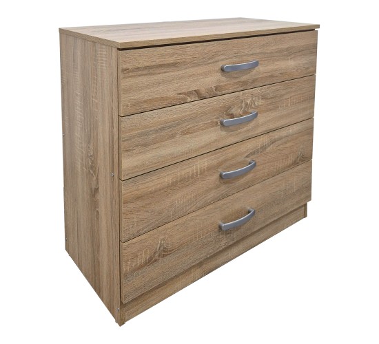 Σετ Κρεβατοκάμαρας Athos Sonoma με Κρεβάτι 90x190εκ Σετ 3τεμ Υλικό: 15mm Particle Board 383-000295