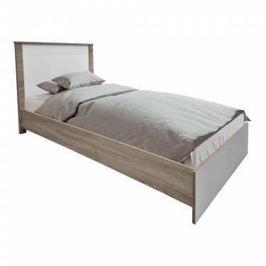 Σετ Κρεβατοκάμαρας Athos Sonoma Λευκό με Κρεβάτι 90x190εκ Σετ 3τεμ Υλικό: 15mm Particle Board 383-000299