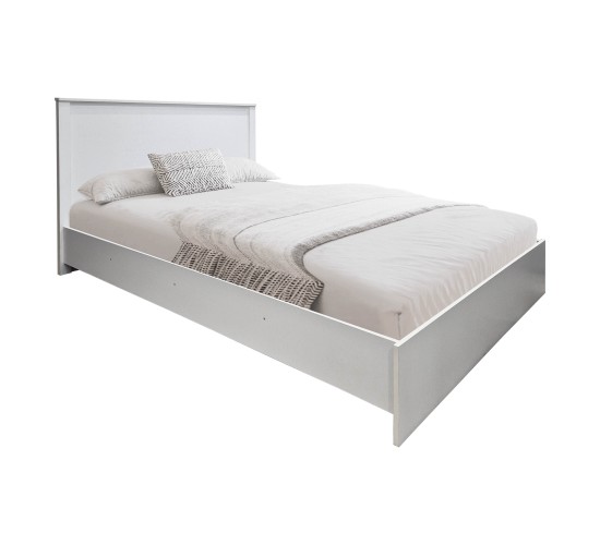 Σετ Κρεβατοκάμαρας Athos Λευκό με Κρεβάτι 140x200εκ Σετ 4τεμ Υλικό: Particle Board 383-000307