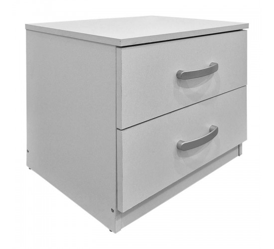 Σετ Κρεβατοκάμαρας Athos Λευκό με Κρεβάτι 160x200εκ Σετ 3τεμ Υλικό: Particle Board 383-000312