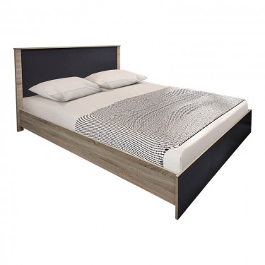 Σετ Κρεβατοκάμαρας Athos Sonoma Ανθρακί με Κρεβάτι 160x200εκ Σετ 3τεμ Υλικό: Particle Board 383-000313